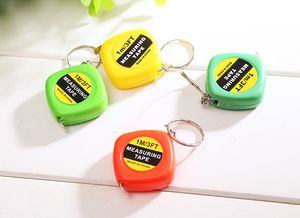 Wholesale of Convenient Mini-key Button, 1-meter Small tape, Portable Draw-ruler Gift Tape Measures