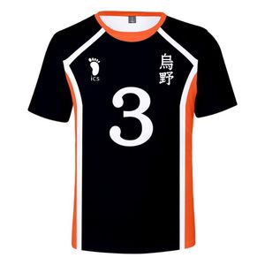 T-shirt haikyuu mężczyźni z krótkim rękawem drukowane letnie sport tshirts moda haikyuu !! HARAJUKU TOPS 8646
