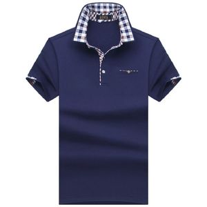 2018 Polo Men Shirt Męskie Krótki rękaw Solidne koszulki Camisa Polos Masculina Casual Cotton Plus Size 7XL 8XL 10XL Marka Tops Tees C19041501