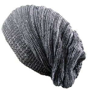 fashion winter women crochet hats warm slouch baggy Beanie cap for Adult Trendy Warm Chunky hat Soft Cable Stingy Brim Hat