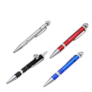 Creative Gift Herb Pipes Alloy Metal Pen Designs Manual Handpipe Cigarette Pipe Fit Smoking Accessories yha E1