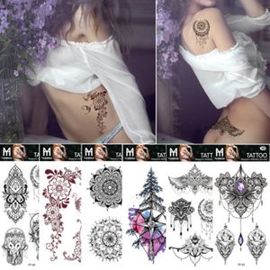 208*95mm totem árabe tatuagens temporárias braço tatuagem adesivo flor adesivos ws019