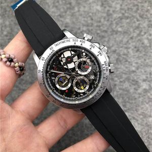 Men Luxury Designer Watch Fashion Sports Watches Men's Chronograph Silicone strap Quartz Wristwatches Military Watches