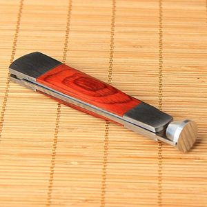 Yeni Güzel Kırmızı Ahşap Metal Bıçak Basıncı 3in1 Dredge Temizle Kürek Scoop İçin Herb Boru Aksesuarları Aracı Yüksek Kalite Sıcak Kek Duman Sigara