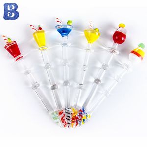 Glass Dabber For Wax Collecting Smoking Dabber Length 115mm Juice Cup For Oil Rig Glass Hand Water Pipe