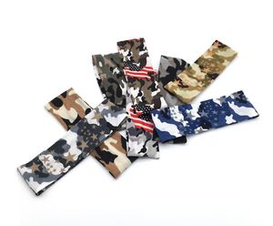 Camo Outdoor Sports Headband Compression Hair Bands Digital Print Sport Softball Headbands Ungdom och vuxna Fitness Running Sweat Bands