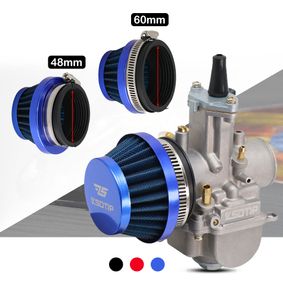 48mm 60mm Motorcycle Air Filter Cleaner for Dellorto SHA Carb Carburetor 50cc 70cc 90cc 110cc ATV Dirt Bike Moped