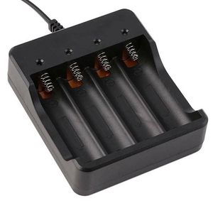 4-slot Battery Charger AC 100 - 240V EU Plug Short Circuit Protection