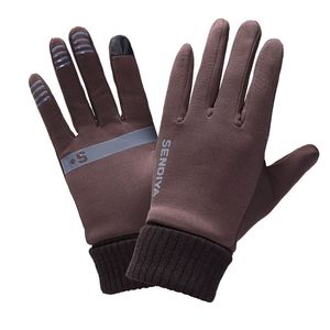 Mode-Winter Warme Fitness-Handschuhe Männer und Frauen Laufen Anti-Rutsch-Bildschirm Touch-Telefon SMS-Handschuhe Outdoor-Reiten Winddicht