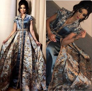 Vestiti da sera eleganti Medio Oriente Dubai Abaya caftano Kleider formale 2020 abiti di promenade del partito del vestito da sera di usura robe de soiree