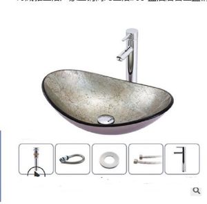 Wholesale tempered glass wash basin for sale - Group buy 2020 hot sale Bathroom Sinks Bathroom manufacturers direct sales simple bathroom wash basin Hotel on stage basin tempered glass art