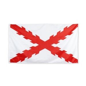 90x150cm Cruz da bandeira do Império Espanhol da Borgonha 3x5 fts diretas