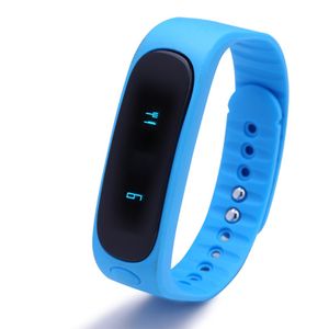 E02 Smart Armband Watch Vattentät Bluetooth Aktivitet Tracker Armband Band Ring SMS Remind Sport Watch för iPhone IOS Android Watch