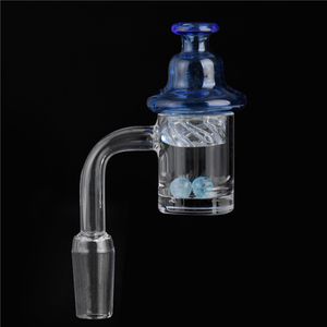 25mm Raucherzubehör Quarz Banger Nagel mit Spinning Carb Cap Terp Pearl Weiblich Männlich 10mm 14mm 18mm für Dab Rig Bong