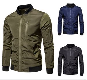 Herbst-Mode Marke Casual Bomber Jacke Männer Outdoor Mäntel Veste Homme Jaqueta Moleton Masculina Chaqueta Hombre Casaco J1811167