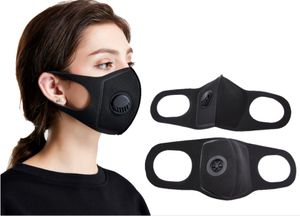 Máscara Facial Máscara de poeira Anti Poluição Máscaras PM2.5 Filtro de carbono ativado Insert pode ser lavado Máscaras reutilizáveis ​​boca quente