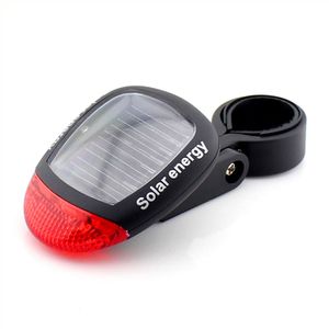 Bike Lights Solar Powered LED Rear Tail Bicycle Cycling Lamp Safety Warning Flashing Light Accessories