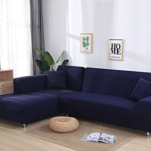 Grijze kleur elastische bank loveseat cover sofa covers voor woonkamer sectionele slipcover fauteuil
