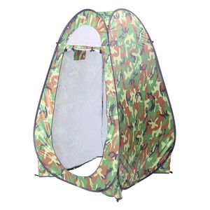Bärbar duschtoalett pop upp tält camouflage funktion utomhus camping strand dressing byte av kläder sekretess tält