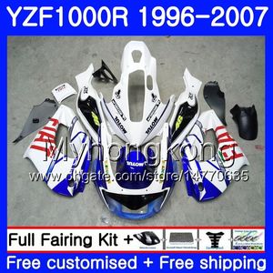 Body Blue White Hot för Yamaha Thunderace YZF1000R 96 97 98 99 00 01 238HM.12 YZF-1000R YZF 1000R 1996 1997 1998 1999 2000 2001 Fairings Kit