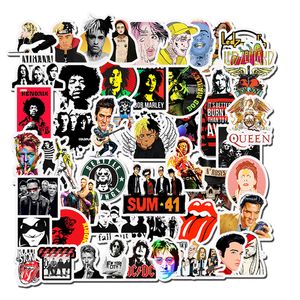 50 pcs/lot Mixed Hip hop rock punk Car Stickers For Laptop Skateboard Pad Bicycle Motorcycle PS4 Phone Luggage Decal Pvc Stickers