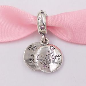 Andy Jewel 925 STERLING Gümüş Boncuklar Sonsuza Kadar Kızkardeşler Dangle Charm Charms Uyuyor Avrupa Pandora Tarzı Takı Bilezikler Kolye 798012fpc