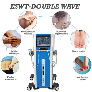 2 alças Shockwave Therapy Machine Eswt Choque onda de onda tratamento de alívio e ed