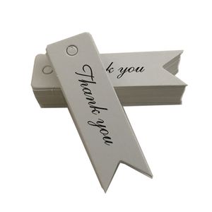 7X2CM Kraft Paper Gifts Tags Wedding Christmas Party Favors 100pcs/lot THANKYOU HANDMADE Writing DIY Label Tag