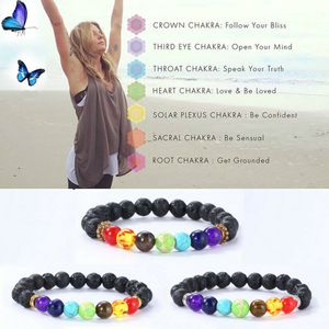 8mm lava rock pärlor charm armband naturlig eterisk oljet diffusor chakra sten varp armband för män kvinnor mode diy smycken i bulk