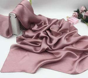 Square Solid plain Silk Scarf 100% Pure Silk wrap shawl lady women 16colors 41.3inch #4174