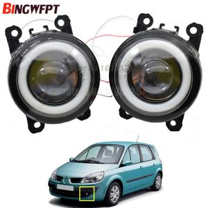 2pcs/pair (Left+Right) Angel Eye car-styling Fog Lamps LED Lights For Renault Scenic 2 II JM0 JM1 MPV 2003-2009