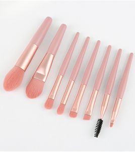 Makeup Brushes nyaste 8st kosmetiska ansiktsfundamente Power Eyeshadow Blush Brush Set Mini Size J1700 Q240507