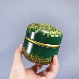 Tea Caddy Round Tin Can Candle Jar Metal Food Candy Earrings Container Universal Packaging Box Tinplate Box with Lid