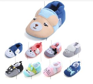 Cartoon newborn baby toddlers no-slip shoes antiskid shoe baby warm antiskid shoe for autumn winter infant boy girl soft soled boots