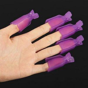 DHL freeshipping Plastic Nail Art Soak Off Cap Clip UV Gel Polish Remover Wrap Tool Fluid for Removal of Varnish