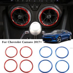 Chevrolet Camaro 2017+ 4pcs / set Araç İç Aksesuar için alüminyum alaşımı Klima Çıkışı Halka Dekorasyon Aksesuarları