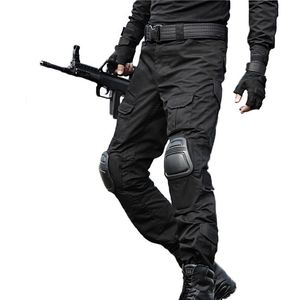 Táticos militares Pants Men Camouflage Pantalon Sapo calças cargo Knee Pads Trabalho Calças Exército Hunter Swat Combate Calças Q1904017