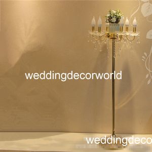 Novo estilo de casamento de luxo pilares coluna do casamento palco passarela suporte de cristal corredor pilar para casamentos decor decor0856