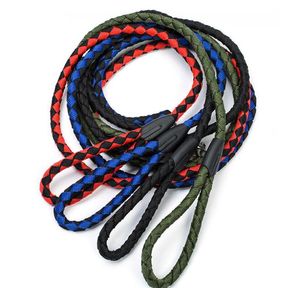 Pet Supplies Nylon Flätat Hund Traction Rope Lätt att kontrollera icke-teleskopisk 1 st Pet Hund Traction Belt Leashs Explosion Modeller Hot Sale