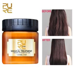 Purc Magical Treatment Hair Mask 120ml栄養注入マスク5秒修理髪のダメージ復元柔らかい毛30pcs