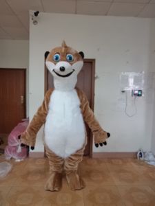 Professional custom bwown chipmunk Mascot Costume Character Squirrel Mascot Clothes Christmas Halloween Party Fancy Dress