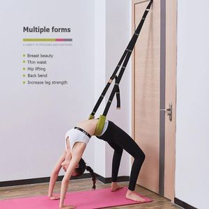 Flexibilidade multifuncional yoga balé ajustável perna treinamento estiramento cinta aumento de força de força de força de fitness