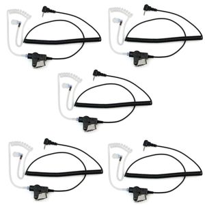 5X 2.5mm 1 Pin Headset Слушайте только Акустическая трубка наушника спиральный шнур для радио