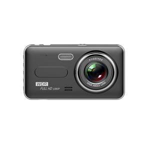 Двойные камеры автомобильный видеорегистратор 2ch вождение рекордер 1080P FHD тире камеры 4 