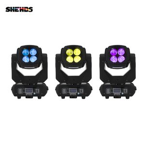 Shehds ledde 4x25w Super Beam Moving Head Led Beam Light 14/16ch för DJ Disco Home Party Stage Party Decorations Moving Head Ligh