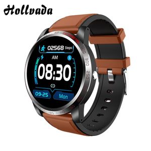 Pressão Hollvada ECG relógio inteligente GPS Bluetooth de Fitness Rastreador Sangue Heart Rate Monitor chamada de lembrete mensagem push Smartwatch