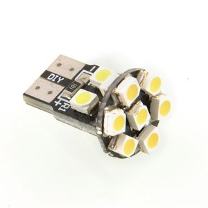 Belysning W5W 194 168 LED-indikator CANBUS 13 3528 SMD T10 Wedge Car Lights Clearance Auto Lampor Instrumentlampor Vit 12V DC