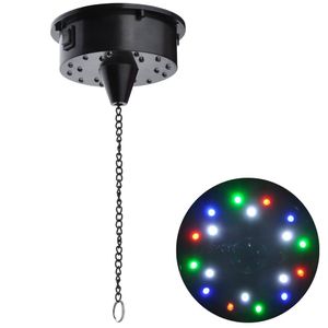 LED -effekter spegel disco boll roterande motor med 4 färg 18 lysdioder 6 prm effekter steg belysning