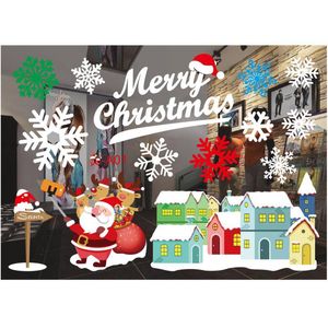 Adesivi per finestre applique colore vetro natalizio adesivi murali colore applique per finestre decorazioni natalizie