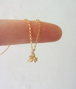 Крошечная медовая ожерелья шмель Queen Queen Money Bee Wasp Ожерелье милый насекомые животные птица шмель соты на кожу